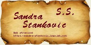 Sandra Stanković vizit kartica